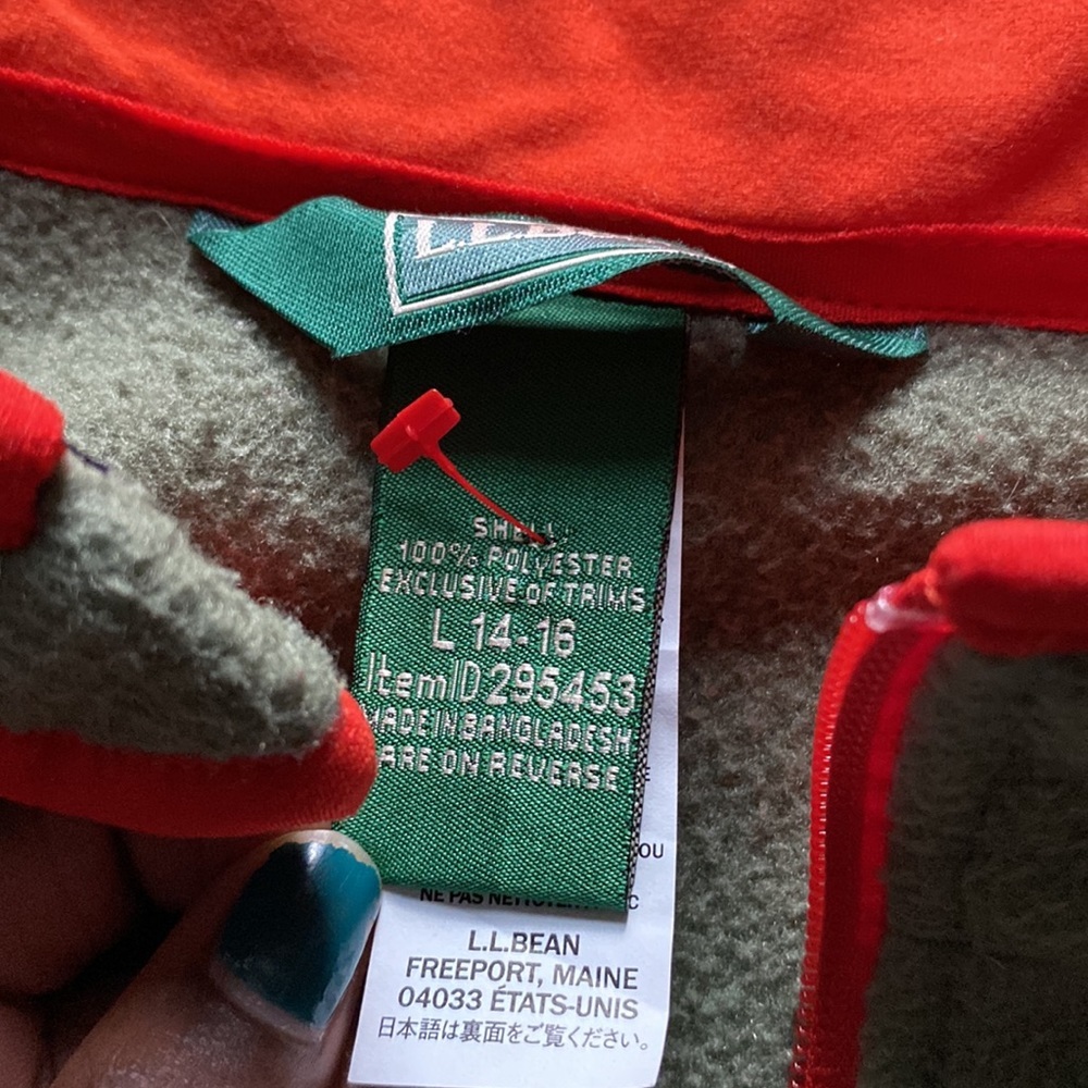 L. L. Bean Fleece SIZE L - Picture 2 of 3
